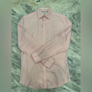 Charles Tyrwhitt Dress Shirt - Men’s - Super Slim Fit - 15 1/2 34 in - Pink